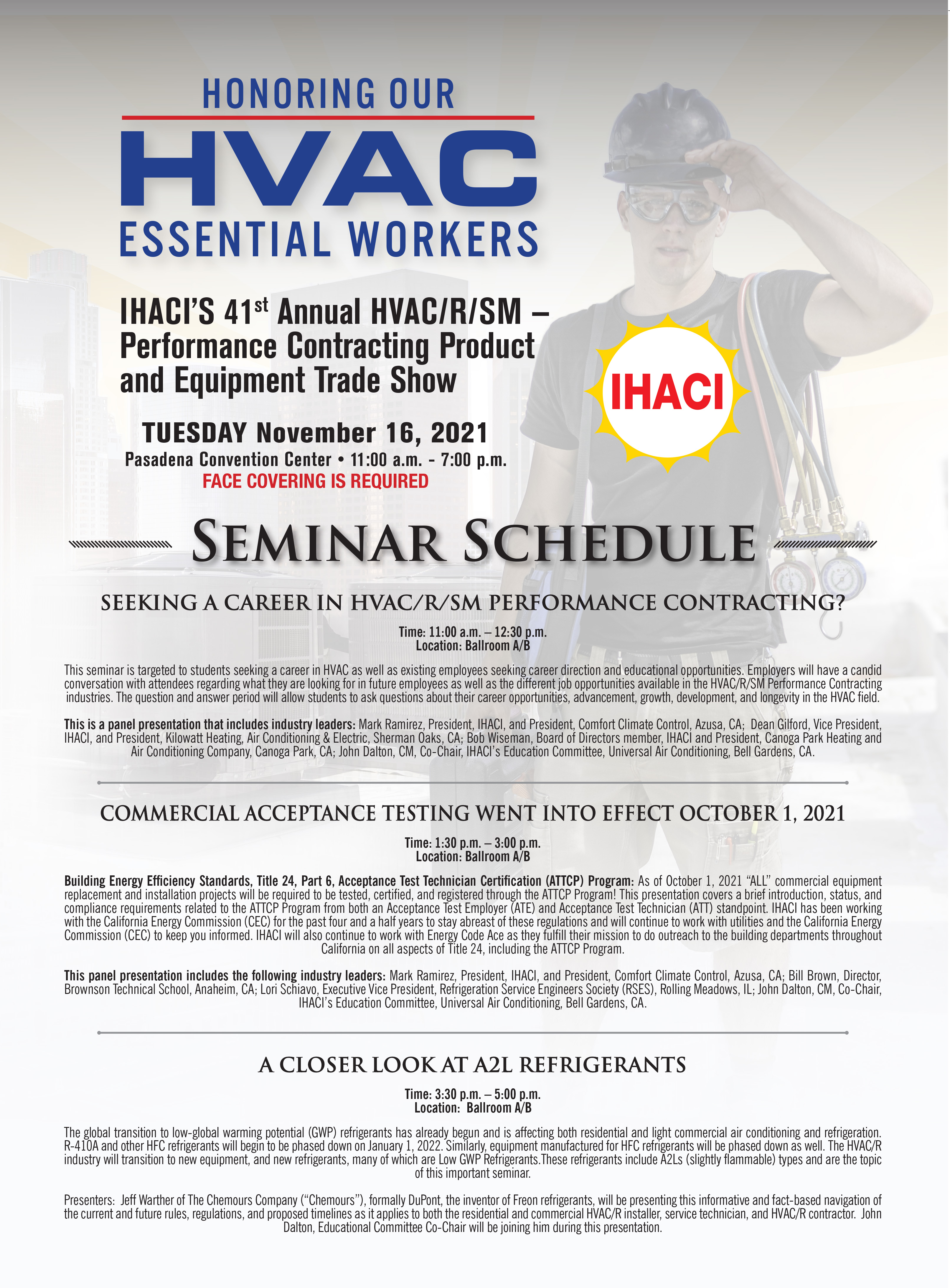 Seminars | Institute of Heating and Conditioning Industries,